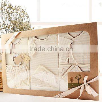 2017 Summer Newborn Baby 100% Organic Cotton Soft Gift Set Infant Clothing Set Wholesale photo-2