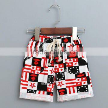 Wholesale autumn cotton printing boys baby pants trousers