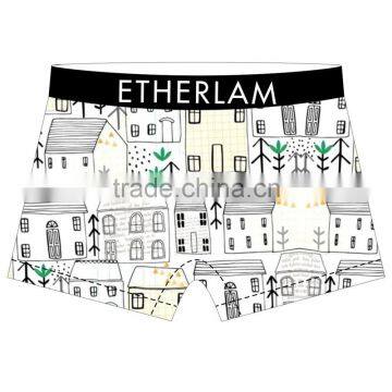 New Design Custom Breathable Printing Men Underwear Sexy Gay Male Boxer photo-2