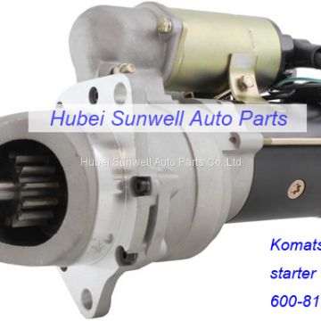 Komatsu S6D105 engine starter 600-813-3281 Komatsu starter 24V / 13T