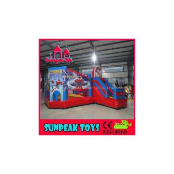 COM-004 Spiderman Newest Design Inflatable Combo Slide