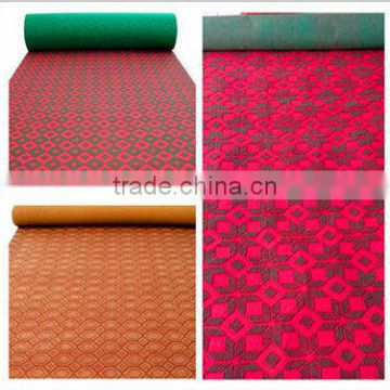 100% polyester needle punched nonwoven double jacquard carpet