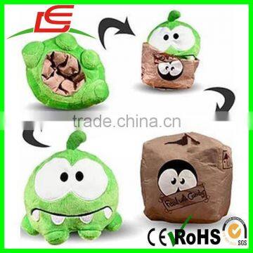 Wholesale Cut the Rope Reversible 6inch Om Nom Plush Toy photo-5