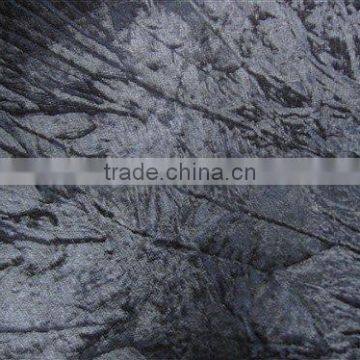 100% polyester crushed woven velvet, velour fabric