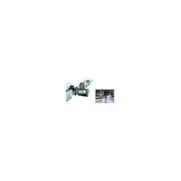 Steel wire reinforcing plastic pipe production line