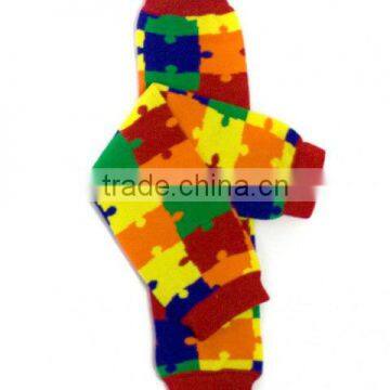 2014 Latest Beautiful colorful puzzle Leg Warmers for baby