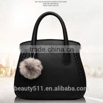 Wholesale new hot selling handbag fashional cheap shoulder makeup bags genuine leather PU tote bag HB07