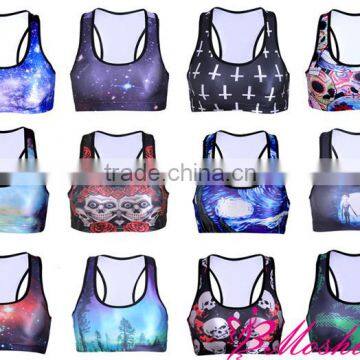 sexy women cycling sportswear crossed straps sports bra