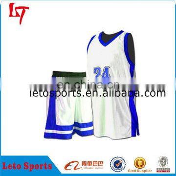 100%polyester Soft Cheap Mesh Basketball Jerseys/ Latest Popular Sublimation Basketball Uniform photo-2