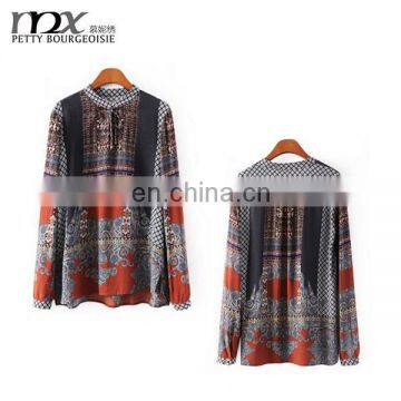 Women's printed tops fancy tops for women