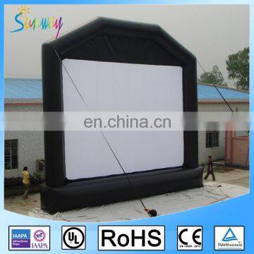 Big Durable PVC Tarpaulin Outdoor Inflatable Movie Screen / Inflatable TV Screen For Sale