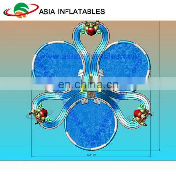 Outdoor Best Quality summer inflatable water park with slide/ inflatable Aqua Park for amusement