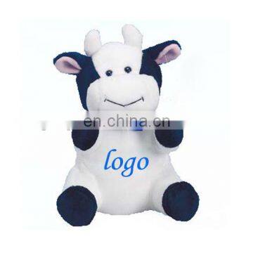 Promotional Cute cow plush toys with company logo