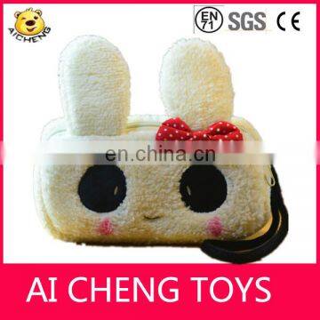 hot sale and cute plush rabbit pencil case