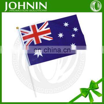 hot sale 100% polyester hanging plastic flag sticks