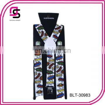 Cartoon printed cheap price suspender fashion suspender