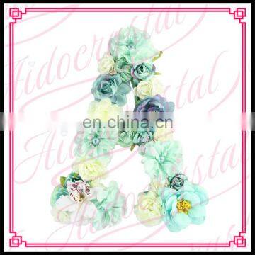 Aidocrystal CUSTOM Floral Letters Wedding decor Artificial 3D Flowers Nursery art Letter