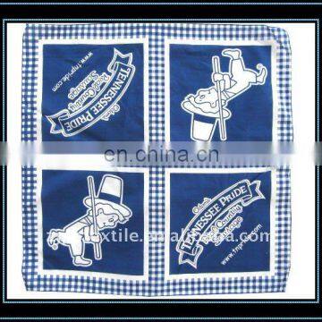 2012 hottest 100% cotton printing customized handkerchiefs