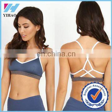 Yihao Wholesale trade assurance Women's sportswear Insignia Blue Yoga bra