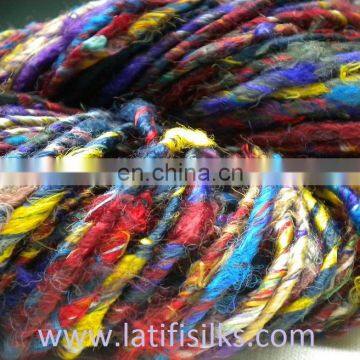 BANANA YARNS YELLOW AND BLUE AND RED AND ORANGE