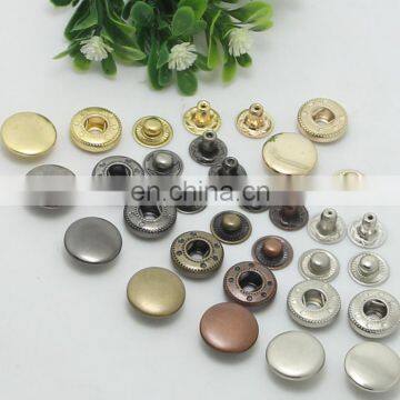 Most popular brass spring snap button for clothing