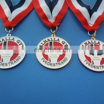 Custom Color Filling Valhalla Gym Tvedestrand Ribbon Medal