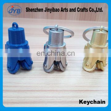 High quality oil well drill bit metal custom keychain promotion