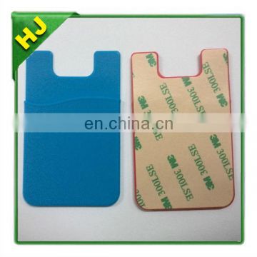 Silicon cell phone pouch,3M sticker silicone mobile phone pouch