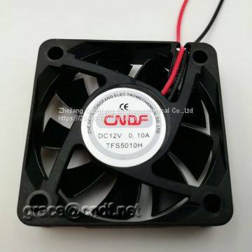 CNDF 50x50x10mm 12v dc factory fan with cheap price