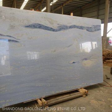 Blue Golden Luxury Yellow Landscaping Marble, Worktop& Background Slabs photo-2