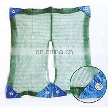 100% virgin HDPE monofilament plastic net with eyelets on four corners olive netting for sale