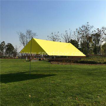 Lightweight Tarp Shelter 300X300 CM With Pegs And Ropes Rainproof Backpacking Flysheet