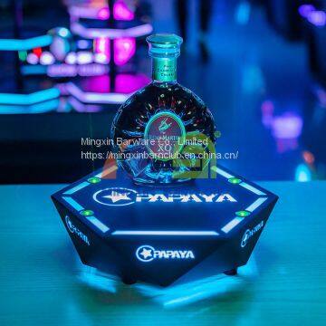 Hexagon One Bottle Champagne Bottle Glorifier LED bottle display for nightclub