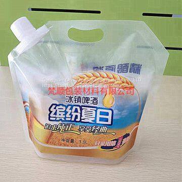 Portable Beer Bag Liquid Nozzle Package Portable Water Bag Food Grade Customizable photo-3