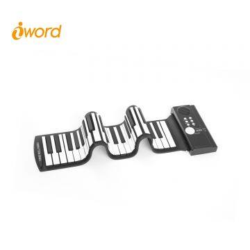 iword S2029 49/61 Keys Roll Up Piano With Durable Silicone Keyboard