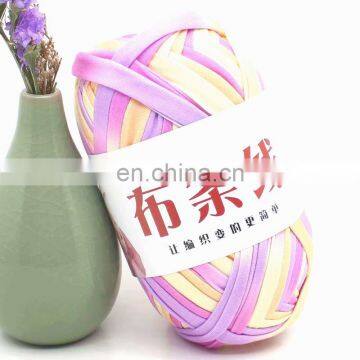 China Yarn Factory 100% Polyester Maccaroni Tshirt Yarn for Hand Knitting photo-4