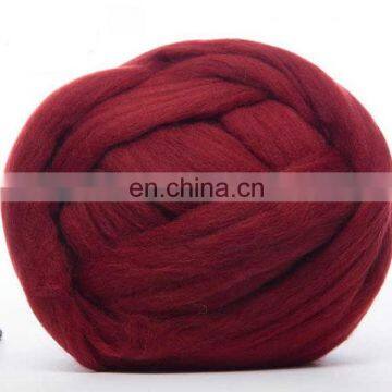 18-21-23 Micron Wholesale Australian Giant Merino Wool Roving Super Chunky Yarn Jumbo Yarn for Hand Knitting Wool Yarn