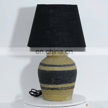 Antique rope pattern desk lamp and cement table lamp