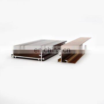 6063 t5 Wood Effect Aluminum Section Window Profile