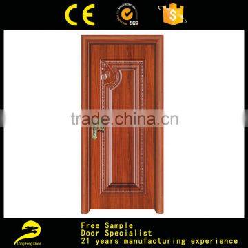 steel main wooden armor door skin design