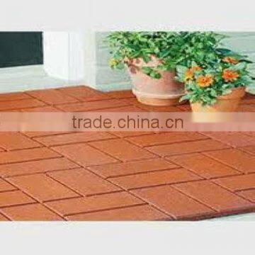 Porch rubber tile flooring/Rubber mat