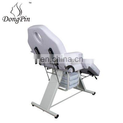Backrest Adjustable Portable Massage Chair Facial Bed Massage Table With Drawers