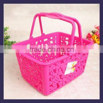 Plastics baskets with handle