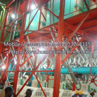 Industrial Maize Flour Milling Machine 80 Ton per Day Atta Chakki Fufu Ugali Flour Mill Machine