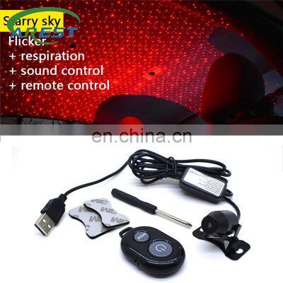 1Pcs Car USB Plug Atmosphere Light DJ Mini Colorful Music Sound Lamp laser star light Remote Control Enjoy Christmas Day Gift