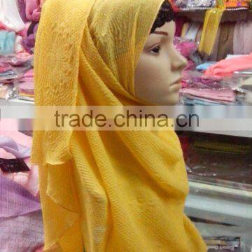 PR019 Popular handmade beading superb muslim scarf