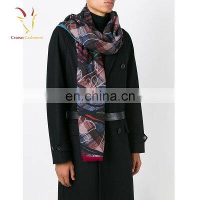 Latest Design Wool Scarf,Wholesale Infinity Scarf ,Print 100% Cashmere Scarf