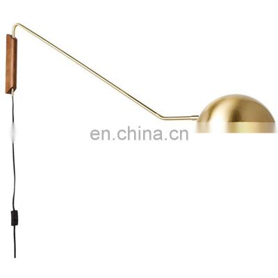 Nordic Minimalist Metal Long Arm Wall Light Rotatable Decorative Wall Lamp For Home