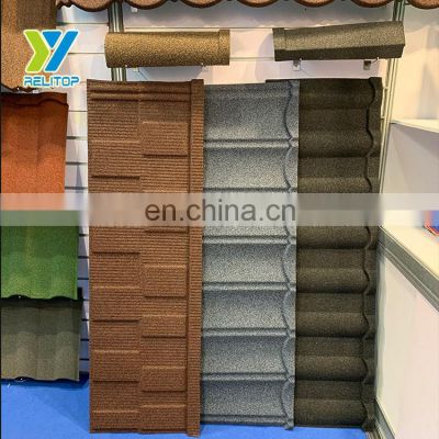 Hot sale classic stone coated root tile metal sheets of construction building materials