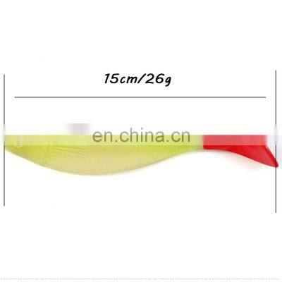 Top Quality 15cm 26g T-tailed Soft Fishing Lure Saltwater Fishing Freshwater Fishing photo-2